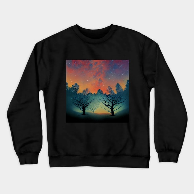 Trees at Dusk Crewneck Sweatshirt by Bea